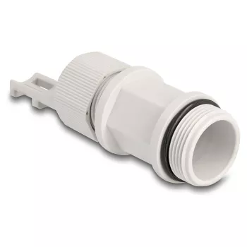 Pressacavo M28 DELOCK, plastica, grigio, con fissaggio a fascetta, 1 pz.