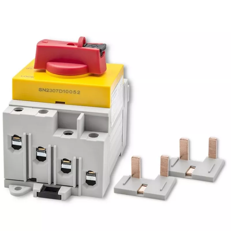 Qoltec 52611 Sezionatore DC con funzione di blocco | Interruttore principale | 1200 V | 32 A | 8 kV | 4P