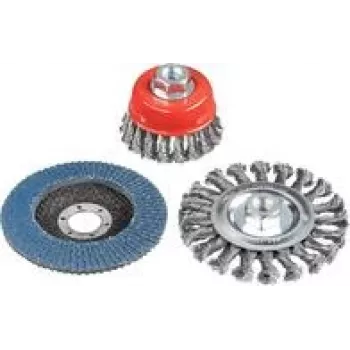 Set spazzole metalliche per smerigliatrice angolare KWB 597510, 3 pz.