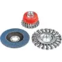 Set spazzole metalliche per smerigliatrice angolare KWB 597510, 3 pz.