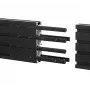 Barra di montaggio B-Tech BT8390 set di estensione nero 12 mm larghezza 8 mm profondità 180 mm lunghezza