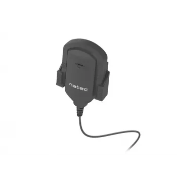 Microfono a spilla NATEC NMI-1352, con filo 3,5 mm, sensibilità -58 dB, 50–16000 Hz, cavo 1,8 m, 20 g