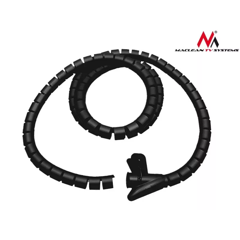 Maclean MCTV-676 B guaina copricavo organizzatrice, nera