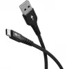 Cavo Goobay USB-C Fabric Supersoft con connettori in metallo, 2 m, nero (2m, USB 2.0, 60W), cavo USB