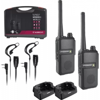 Ricetrasmettitore PMR Midland Tectalk Worker 3 (confezione da 2) — 16 canali, portata fino a 500 m