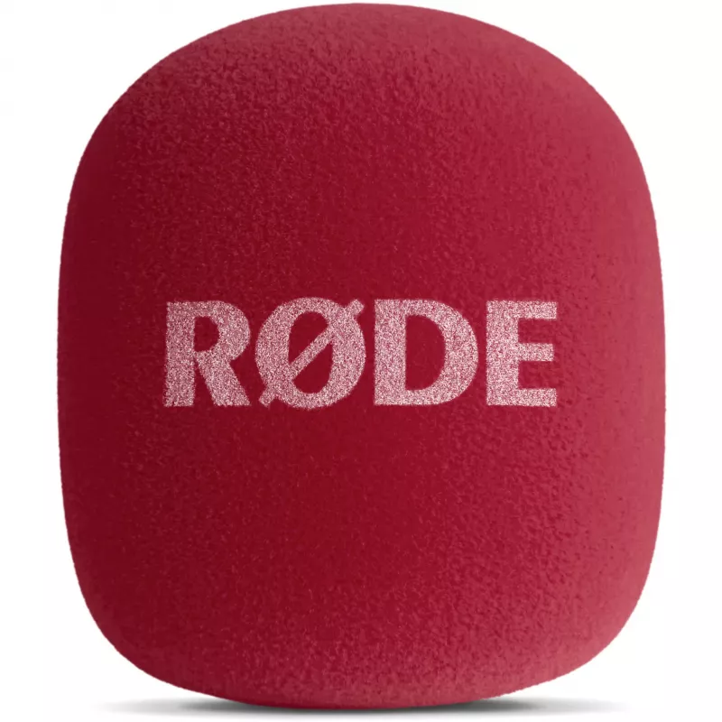 Microfono portatile per interviste Rode Interview GO – rosso (compatto, a mano, plug-and-play)