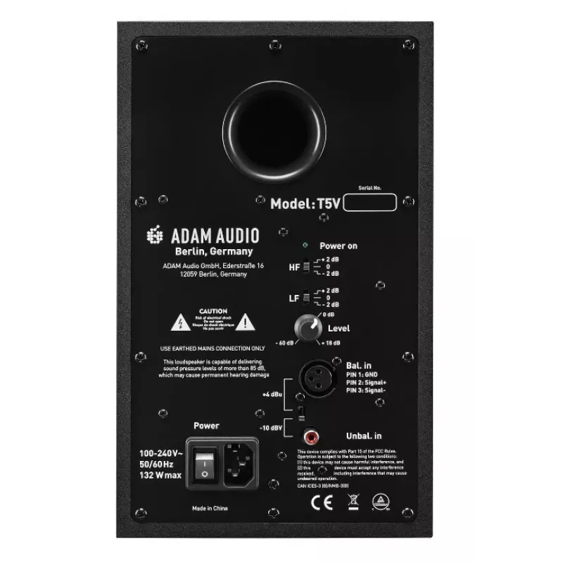 ADAM Audio T5V monitor da studio attivo, nero