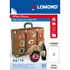 Pellicola PET adesiva Lomond 1708461 A4 bianca lucida, 10 fogli