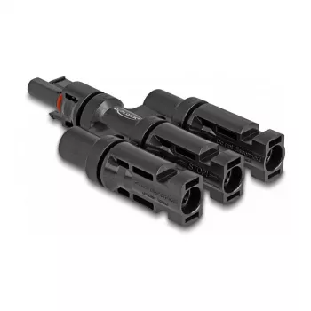 Connettore per pannello solare DeLOCK DL4 1 x femmina a 3 x maschio nero