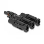 Connettore per pannello solare DeLOCK DL4 1 x femmina a 3 x maschio nero