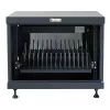 Organizer per cavi da rack TECHLY 367652 con fissaggio adesivo 3M, acciaio, 550×550×410 mm, nero