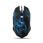 Esperanza MX203 SCORPIO - mouse - USB - blu - mouse - ottico - 6 tasti - nero