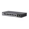 Switch PoE Extralink CERES 8x 100Mb/s PoE/PoE+, 2x uplink RJ45 100Mb/s, 96W