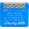 Modulo relè smart compatto Shelly 1 Mini Gen4, 1P 8A, Wi‑Fi/Matter/Zigbee/Bluetooth, 110–240 V (2 pezzi)