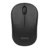 Savio MB-03 mouse ottico wireless, ricevitore USB 2,4 GHz, 1000 DPI, 3 pulsanti, batteria AA, 99x60x39 mm, 51 g, nero