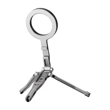 Supporto per telefono con treppiede Puluz PU3222H — grigio, supporto portatile per smartphone con gambe regolabili