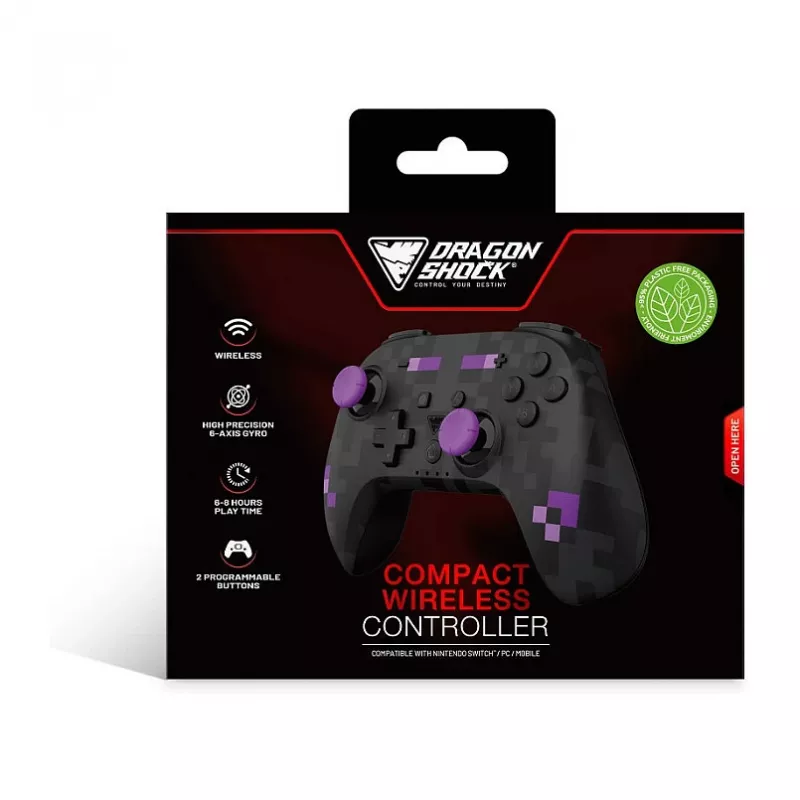 Dragonshock controller Poptop wireless Cubes nero Switch