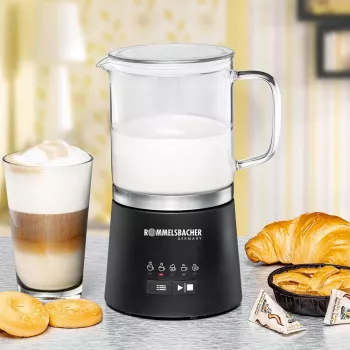 Rommelsbacher monta latte 500ml acciaio inox nero MS 625 (MS 625)