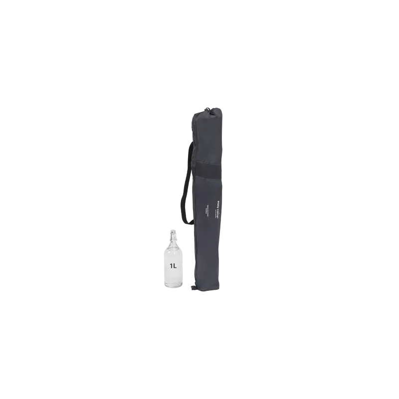 Sedia con braccioli Spruce, nero 480087, sedia da campeggio nera, modello 2025
