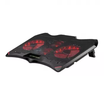 Base raffreddante per laptop ESPERANZA EGC102 – 4 ventole, alimentazione USB, 2 posizioni in altezza, nero, 415×305×27 mm