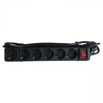 Prolunga di alimentazione M-Cab POW0028 1,5 m 6 prese AC 16 A 3680 V