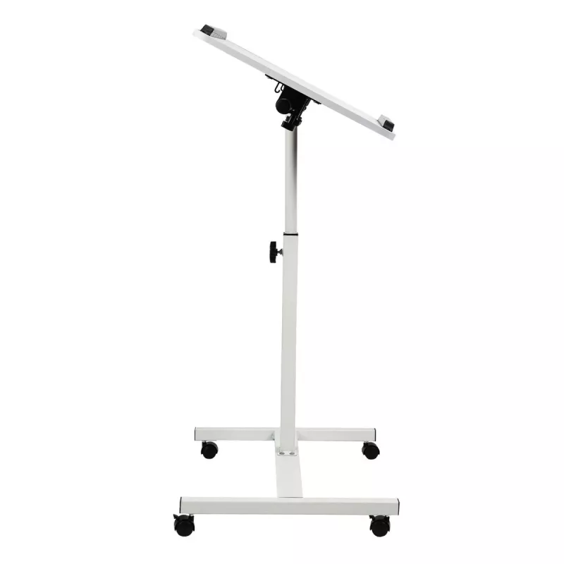 Maclean supporto mobile per scrivania/laptop, bianco, regolazione in altezza 59-89 cm, max 30 kg, MC-121 W