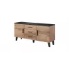 Cama sideboard LOTTA 150 2D3S rovere wotan + nero opaco