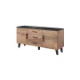 Cama sideboard LOTTA 150 2D3S rovere wotan + nero opaco