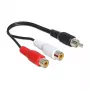 Cavo audio DeLOCK 84493 0,2 m RCA 2 x RCA nero