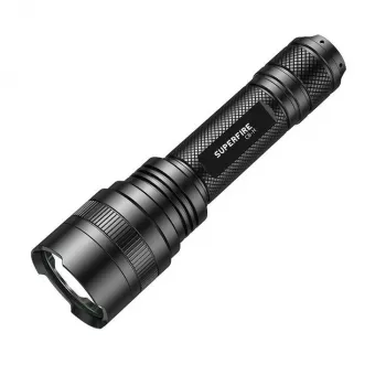 Torcia Supfire C8-H — 1200 lm, ricaricabile USB, portata 250 m