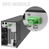 Qoltec 52281 UPS (gruppo di continuità) doppia conversione (Online) 2 kVA 2000 W 3 uscite AC