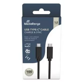 MediaRange Cavo TYPE-C 2 m MRCS214 Nero Cavo USB