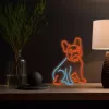 Neon Lights Dog MANTA SNL68MT insegna al neon decorativa bulldog francese
