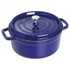 Cocotte in ghisa rotonda Staub 24 cm blu scuro