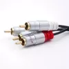 Cavo audio Qoltec 52337 2 m 2 x RCA nero