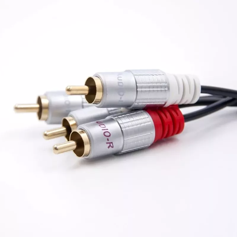 Cavo audio Qoltec 52337 2 m 2 x RCA nero