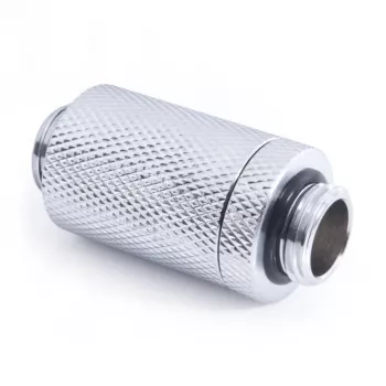 Alphacool ES D-Plug 31,5 mm, G1/4 maschio – G1/4 maschio, cromato