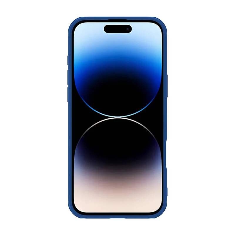 Custodia protettiva Nillkin CamShield Pro per iPhone 16 Pro Max, blu, copertura fotocamera scorrevole