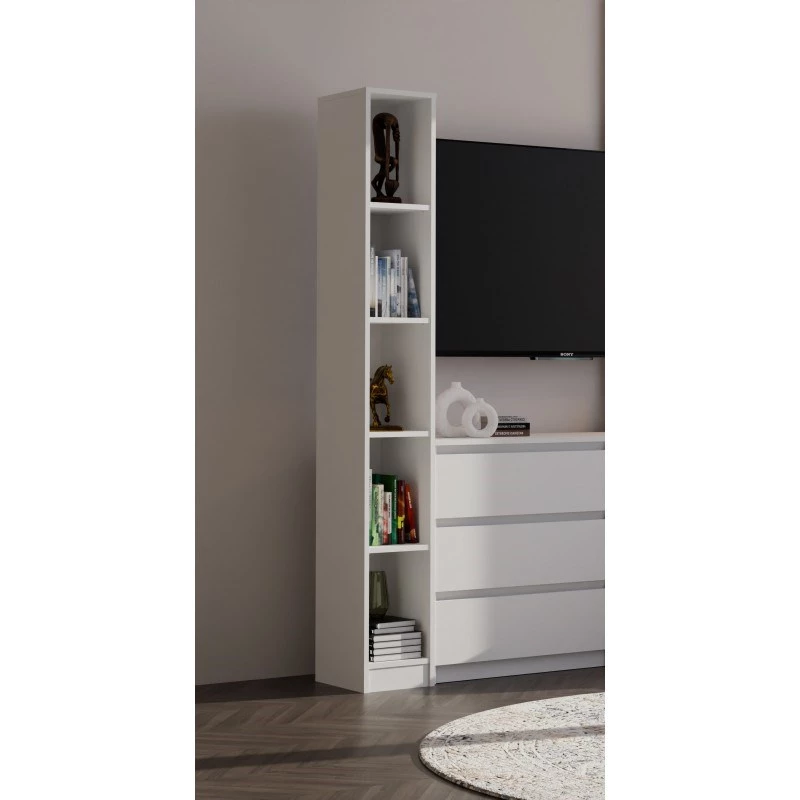Libreria top e shop REGAŁ R25 25 cm bianco – libreria monoblocco