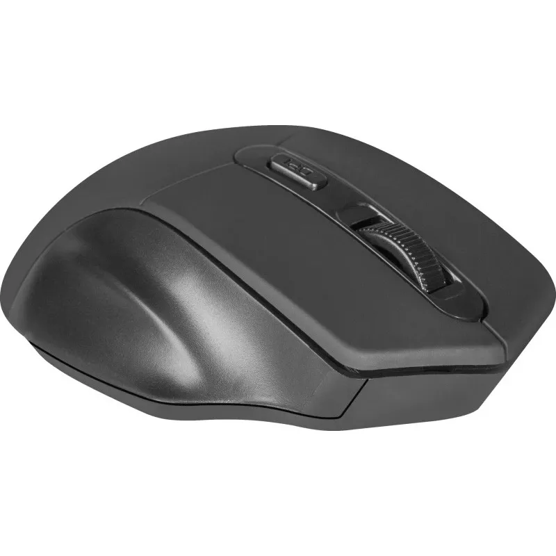 Mouse ottico wireless DEFENDER Datum MB-345 RF, ambidestro/destro, 1600 DPI, 3 tasti, ricevitore USB RF, nero