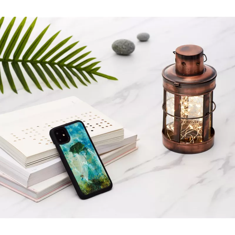 Custodia per smartphone iKins per iPhone 11 — design Camille nero, custodia protettiva
