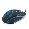 Esperanza MX203 SCORPIO - mouse - USB - blu - mouse - ottico - 6 tasti - nero