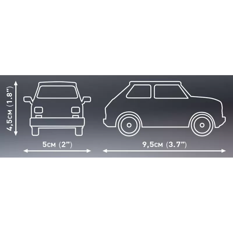 Set da costruzione Cobi Youngtimer Collection Fiat 126p el 24531 — 150 pezzi