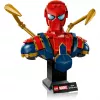 Busto da collezione LEGO Marvel Iron Spider-Man 76326, 379 pezzi, modello da esposizione 18+, 170×200×110 mm