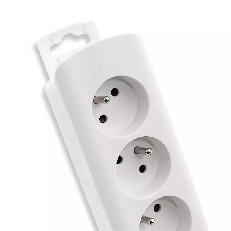 Prolunga elettrica Qoltec 50276 1,8 m 5 prese AC per interni bianco
