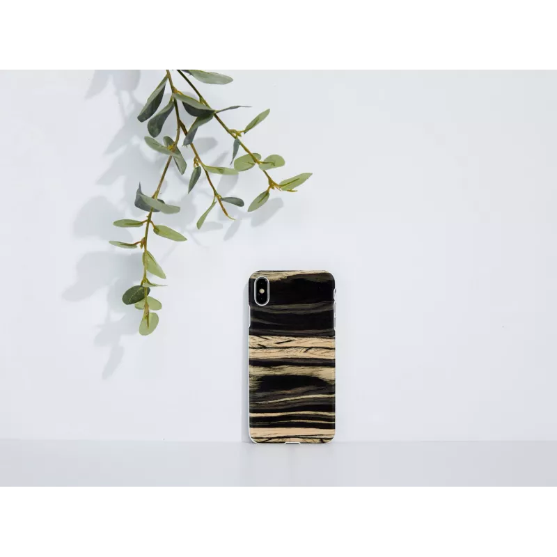 Custodia per smartphone man and wood per iPhone XS Max – White Ebony Finish