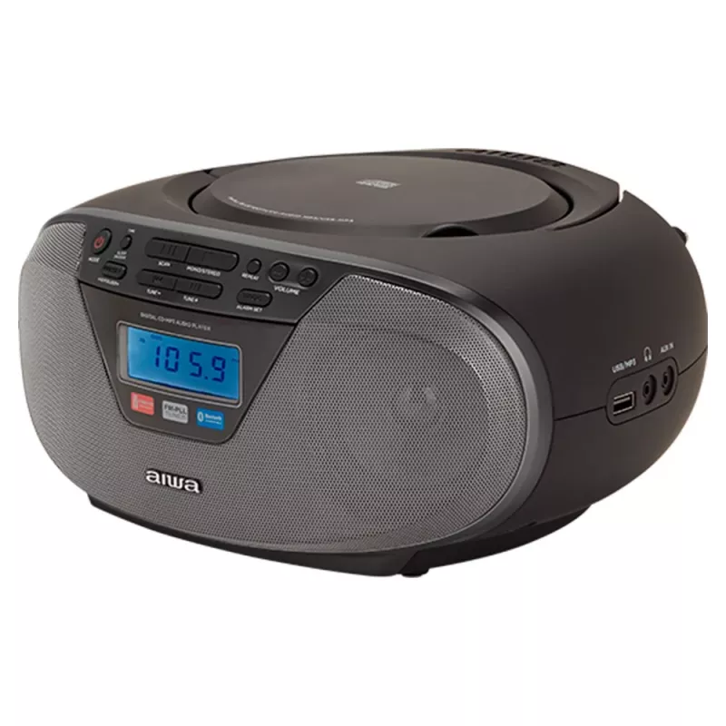 Microsistema audio Aiwa BBTU-400BK, lettore CD/MP3/FM-PLL/BT (nero)