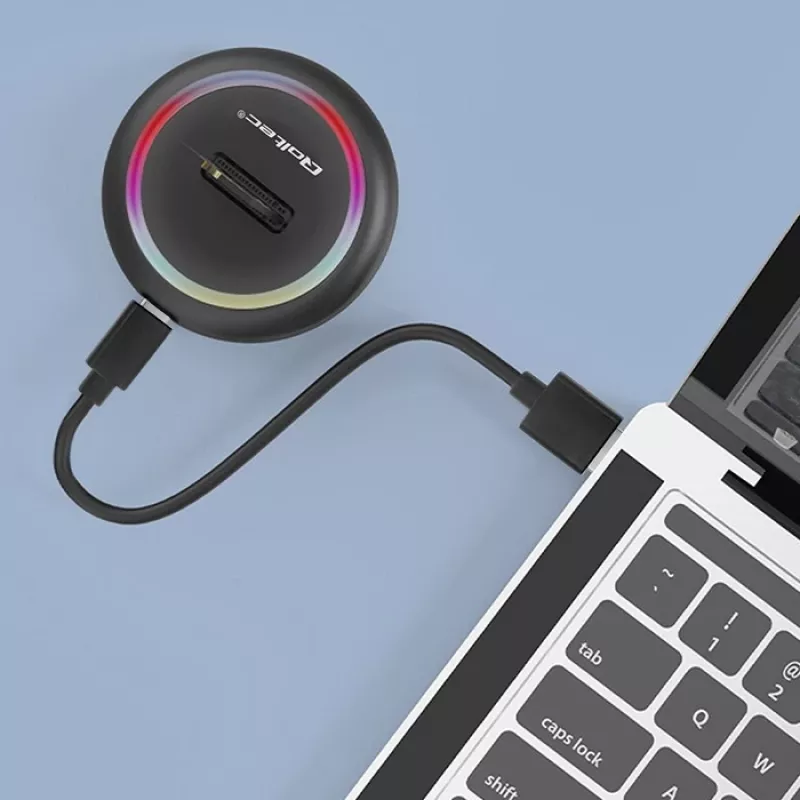 Docking station per SSD M.2 QOLTEC 52275 per unità SATA e NVMe, porta USB