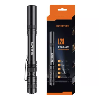 Torcia portatile Superfire L28 — torcia LED a mano; 121 lm; 5 W