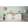 Cassettiera 160x80x35 GRANERO bianco/lucido bianco